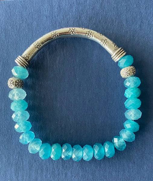 Amazonite Gemstone Bracelet 8 mm