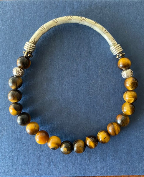 Tiger Eye Gemstone Bracelet 6 mm