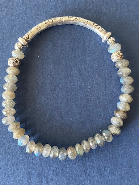 Labradorite Gemstone Bracelet 6mm