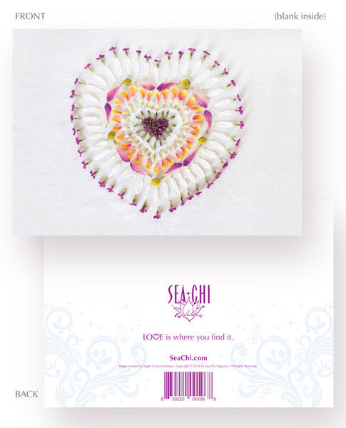 Sharing Love Card - Heart Mandala No 1