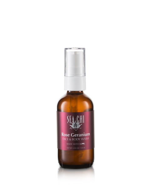 Rose Geranium Face and Body Wash