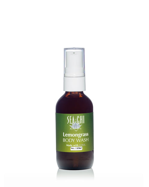 Lemongrass Body Wash - 4oz / 120ml (glass bottle)