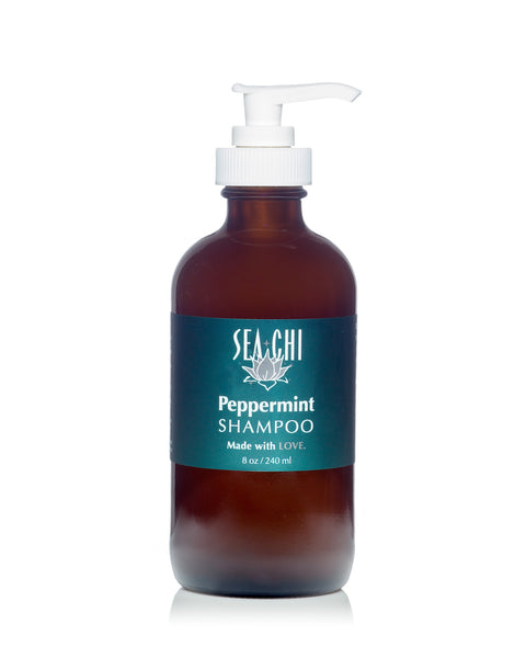 Peppermint Shampoo - 8oz / 240ml (glass bottle)