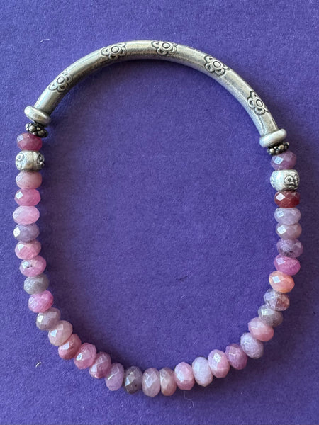 Natural Ruby Gemstone Bracelet 5mm