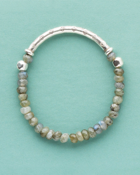 Labradorite Gemstone Bracelet 6mm