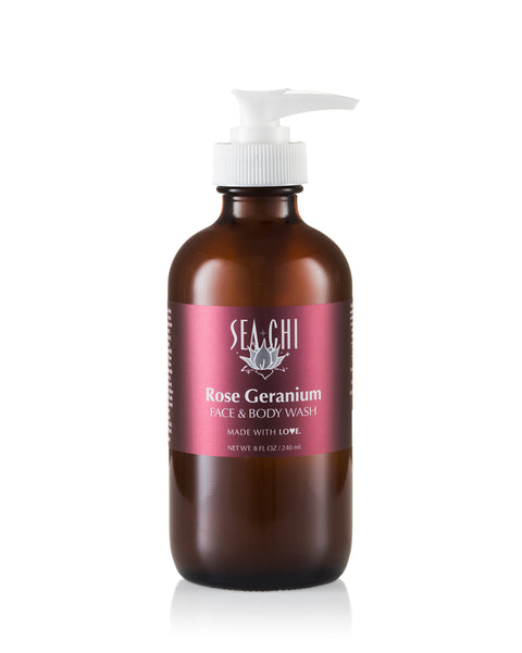 Rose Geranium Face and Body Wash | Sea Chi
