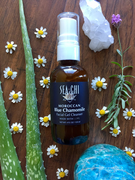 Moroccan Blue Chamomile Facial Gel Cleanser