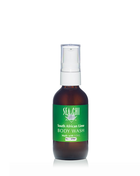 South African Lime Body Wash - 4oz / 120ml (glass bottle)